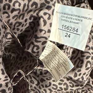 Payless ShoeSource Leopard Print Lining Accessory Bag
